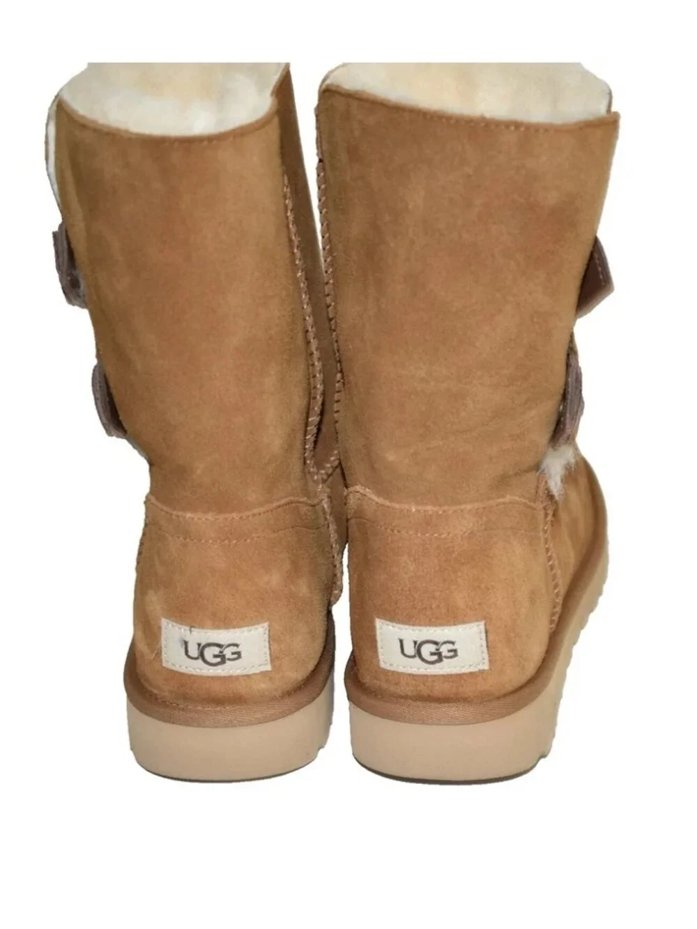 New Ugg Marciela II Genuine Shearling Chestnut Suede Boot 11 1104375 DD23 Z